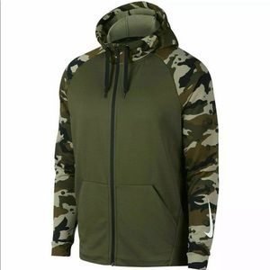 Men’s Nike Full Zip Athletic Camo Hoodie - XL